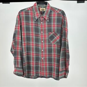 Pendleton Red and Blue Plaid Casual Shirt‎